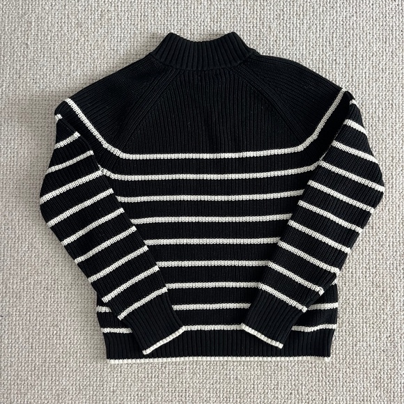 J Crew Navy/White Striped Sweater (S) - Picture 4 of 7